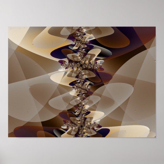 Möbler 2 Bra Fractal Art Poster (Framsidan)