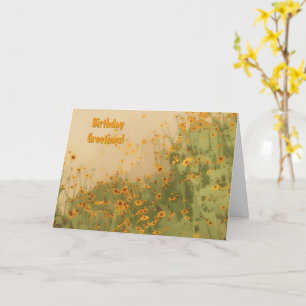 Möbler i mitten av seklet modern blom- blomkonst f kort