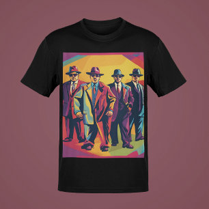 Mobster Guy/Woman/Lämplig Mobster Gang Collection T Shirt
