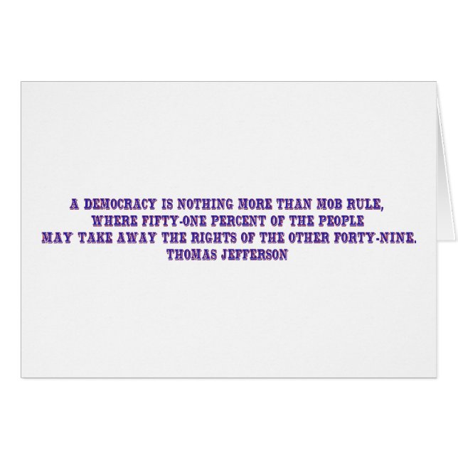 Mobster Hälsningskort (Framsidan Horizontal)