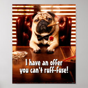 Mobster Hund Poster