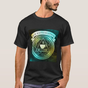 mobster KaffeeKlatsch - Blue/Gult på Black - T-sh T Shirt