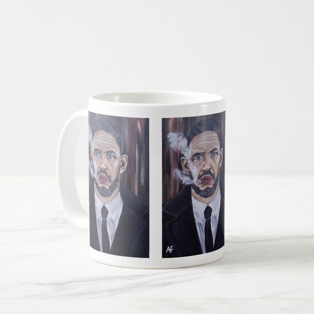Mobster-målningen av Alfred Fox Kaffemugg (Framsida vänster)