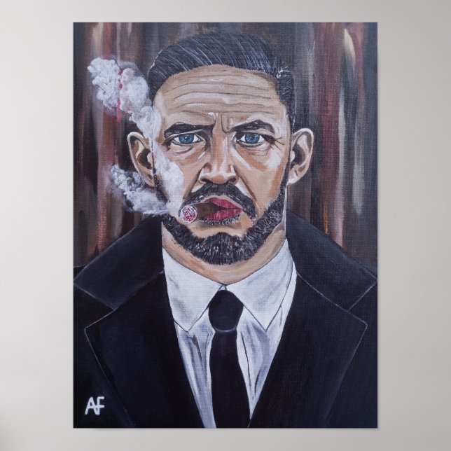 Mobster-målningen av Alfred Fox Poster (Framsidan)