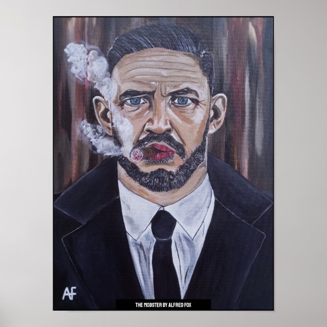 Mobster-målningen av Alfred Fox Poster (Framsidan)