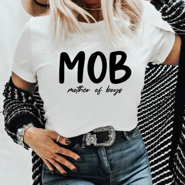 MOBSTER Mor i Boys Minimal Mors dag T Shirt (Skapare uppladdad)