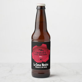 Mobster Party Ölflaska Etikett