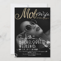 Mobster Wife & Champagne Black Bach Bachelorette P