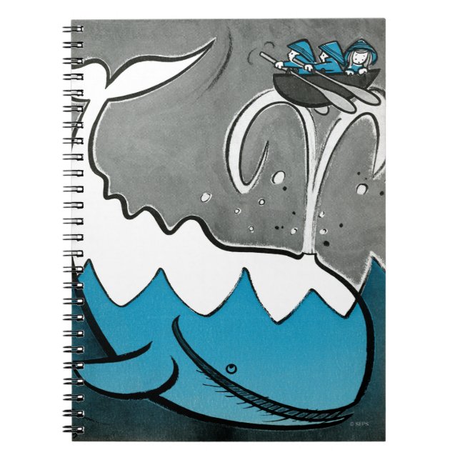 Moby Dick Anteckningsbok Med Spiral (Framsidan)