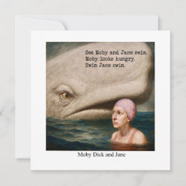 Moby Dick och Jane Inbjudningar