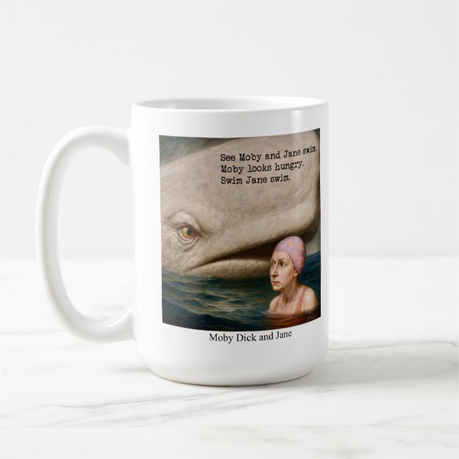 Moby Dick och Jane Kaffemugg (Vänster)