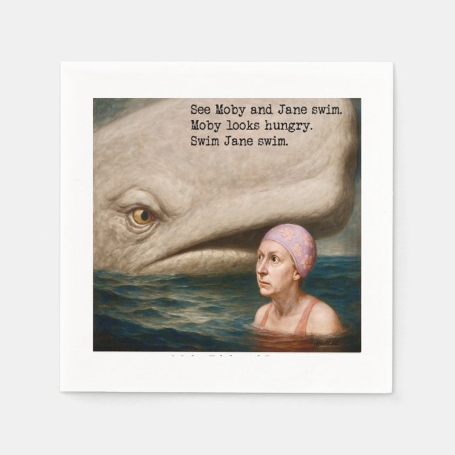 Moby Dick och Jane Pappersservett (Framsidan)