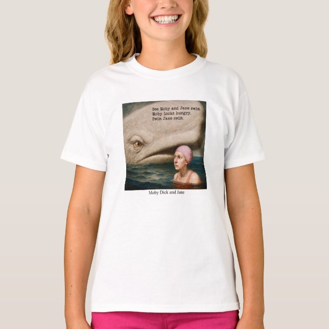 Moby Dick och Jane T Shirt (Framsida)