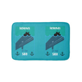 Moby Dick Sea Fantasy | Tjock havs- och sjöservin Badrumsmatta