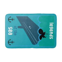 Moby Dick Sea Fantasy | Tjock havs- och sjöservin Badrumsmatta