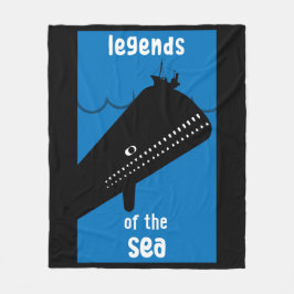 Moby Dick Sea Fantasy | Tjock havs- och sjöservin Fleecefilt