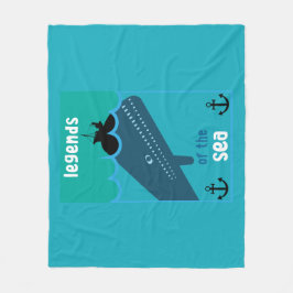 Moby Dick Sea Fantasy | Tjock havs- och sjöservin Fleecefilt