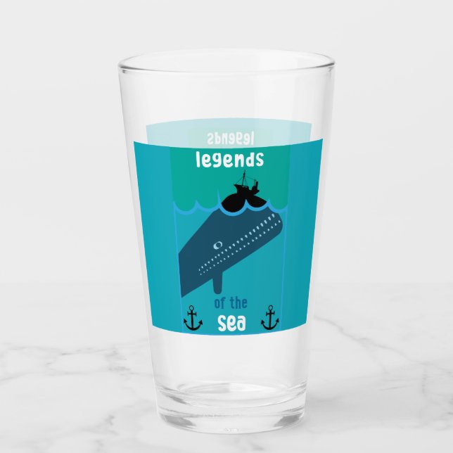 Moby Dick Sea Fantasy | Tjock havs- och sjöservin Glaskopp (Framsida)