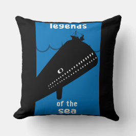 Moby Dick Sea Fantasy | Tjock havs- och sjöservin Kudde