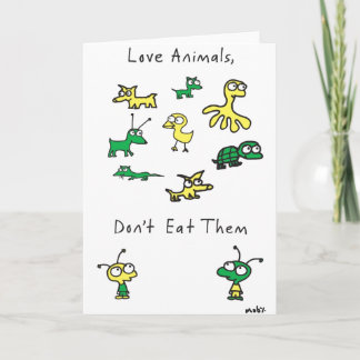 Moby's Kärlek Animals, ät inte upp deras kort