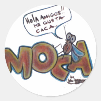 Moca Caca Runt Klistermärke