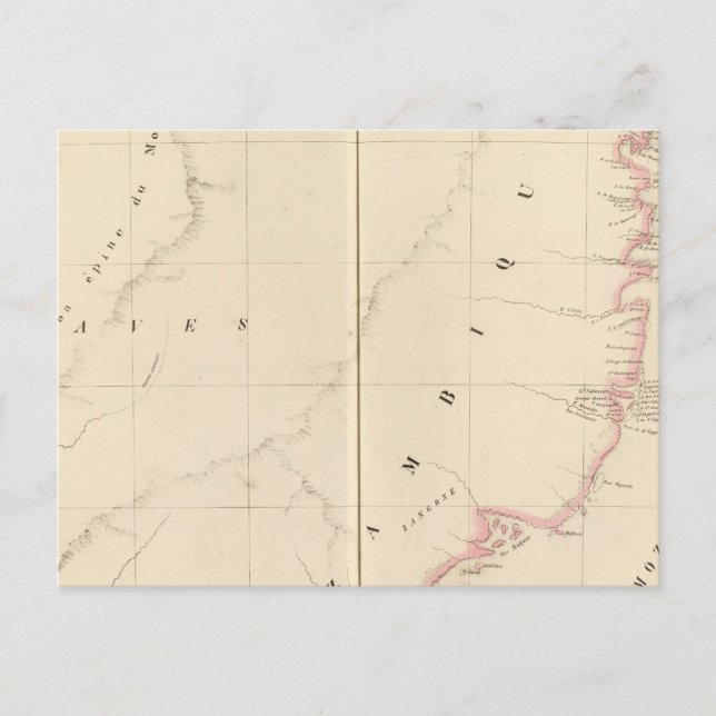 Moçambique Afrika 47 Vykort (Framsida)