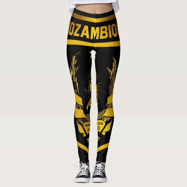 Moçambique Emblem Leggings (Framsida)