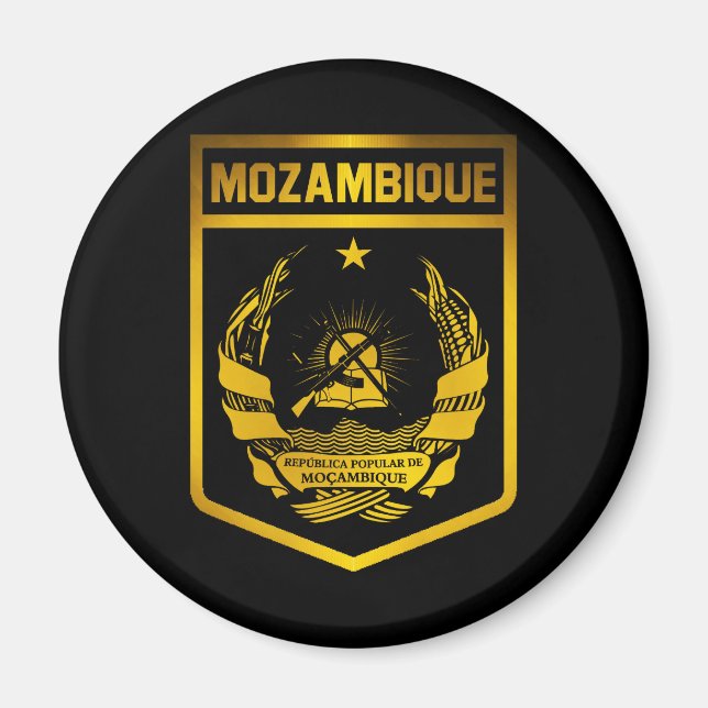 Moçambique Emblem Magnet (Framsidan)