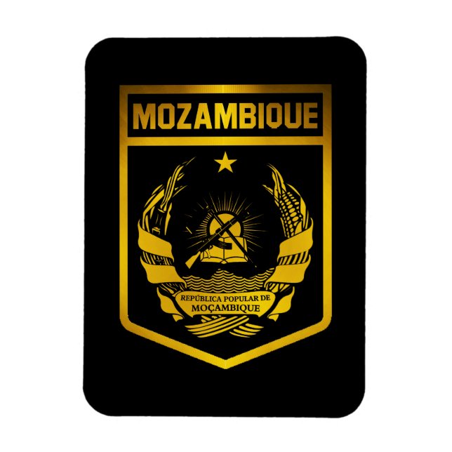 Moçambique Emblem Magnet (Vertikal)