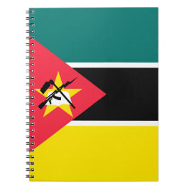 Moçambique flagga anteckningsbok