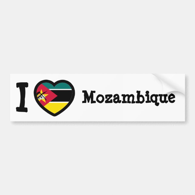 Moçambique Flagga Bildekal (Framsidan)