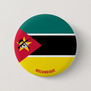 Moçambique Flagga Cute Patriotic Knapp