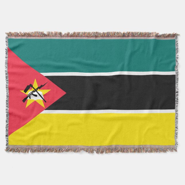 Moçambique flagga filt (Framsidan)