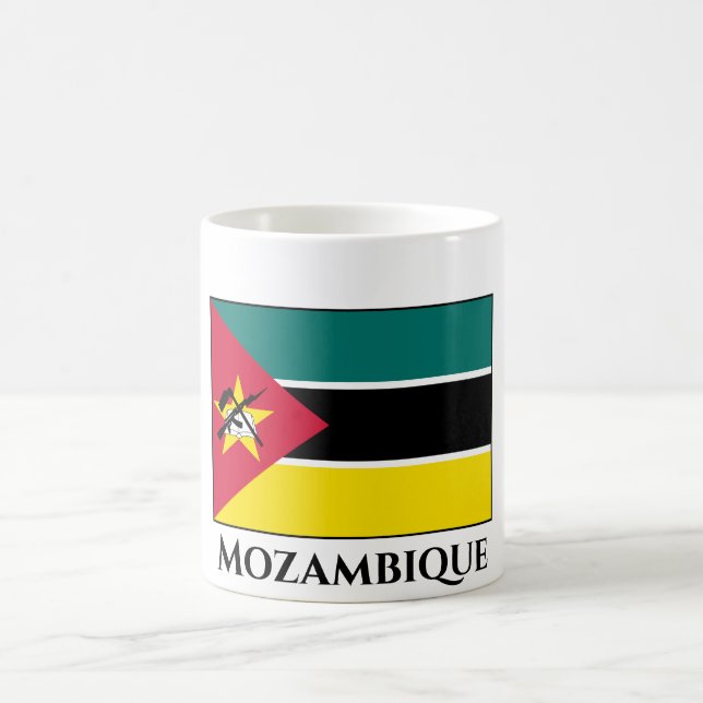 Moçambique Flagga Kaffemugg (Center)