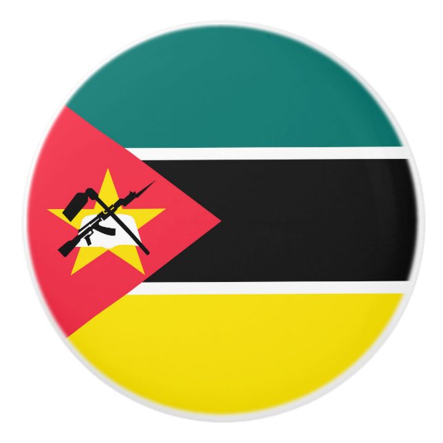 Moçambique flagga knopp (Framsidan)