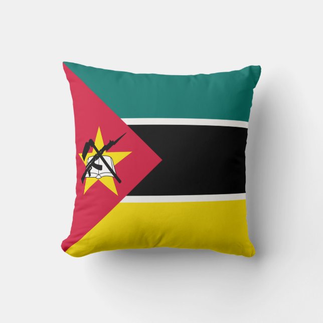 Moçambique Flagga Kudde (Framsida)