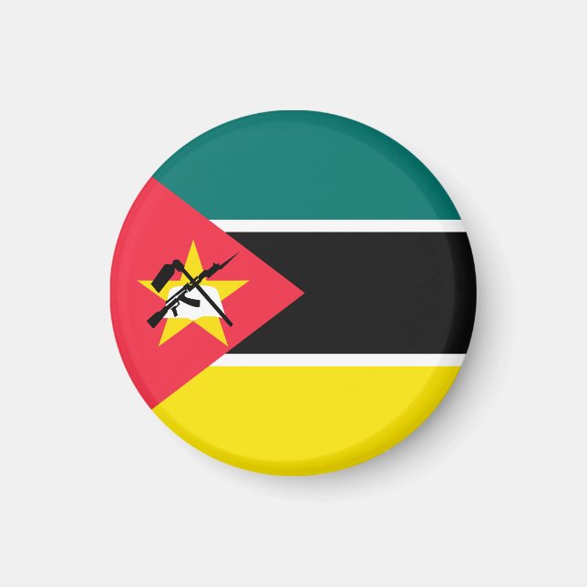 Moçambique flagga magnet (Framsidan)