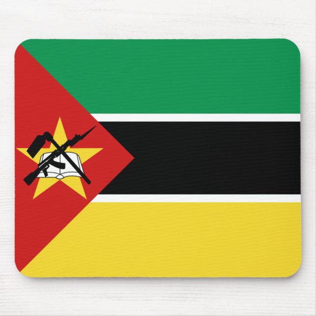 Moçambique Flagga Mousepad Musmatta (Framsidan)