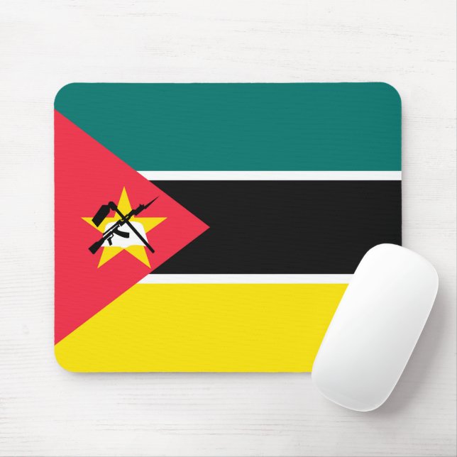 Moçambique flagga musmatta (Med mus)
