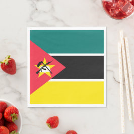 Moçambique flagga pappersservett