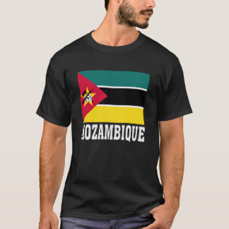 Moçambique Flagga Patriotiska Nationella Rötter So T Shirt
