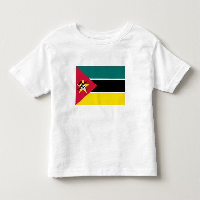 Moçambique Flagga T Shirt (Framsida)