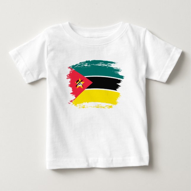 Moçambique flagga t shirt (Framsida)