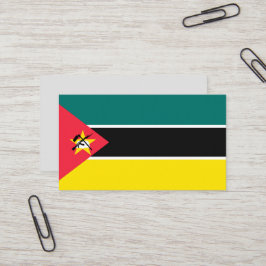 Moçambique flagga visitkort