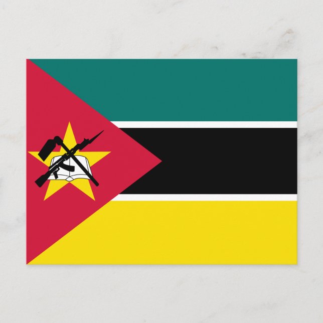Moçambique Flagga Vykort (Framsida)
