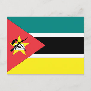 Moçambique Flagga Vykort
