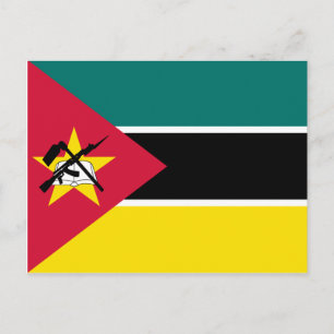 Moçambique Flagga vykort