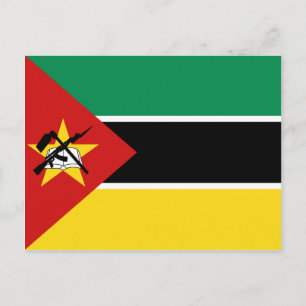 Moçambique Flagga vykort