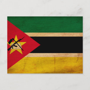 Moçambique Flagga Vykort