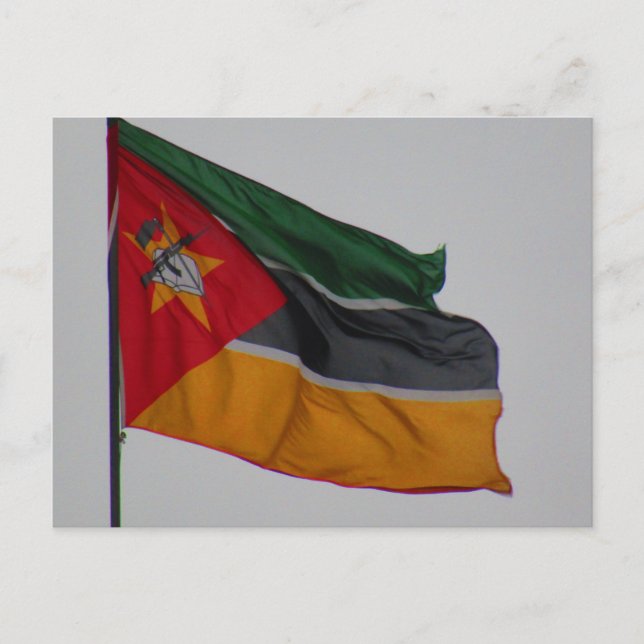 moçambique flagga vykort (Framsida)